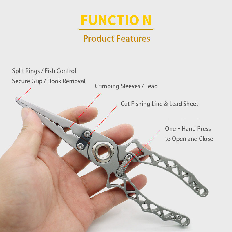 كماشة صيد محمولة من الفولاذ ال - مراجعة Fishing Pliers وسعره