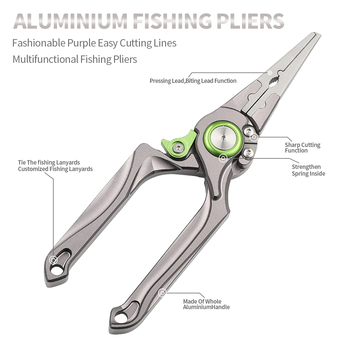 كماشة صيد من الألومنيوم بالكام - مراجعة Fishing Pliers وسعره