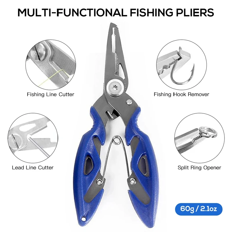 263 قطعة مجموعة ملحقات الصيد ف - مراجعة Fishing Pliers وسعره