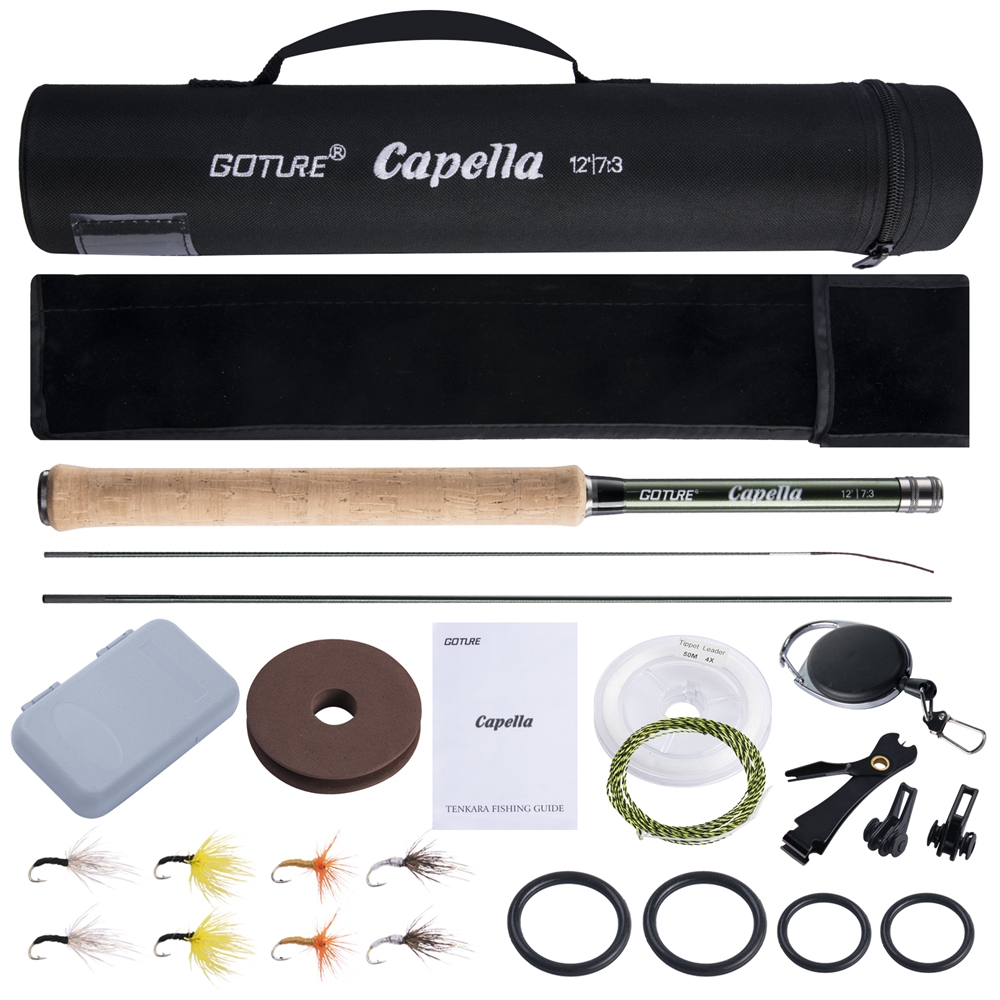 Goture Tenkara يطير الصيد رود  - مراجعة Fly Fishing Set وسعره